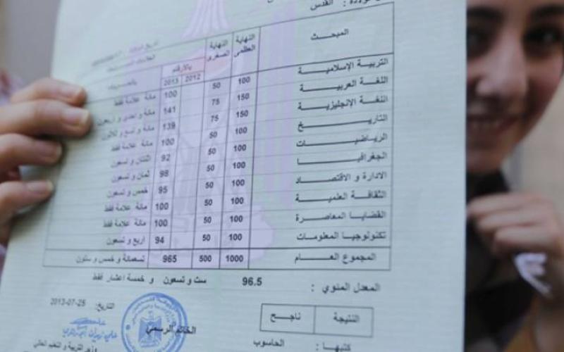 اعتماد مجموع "1400" لعلامات "التوجيهي"