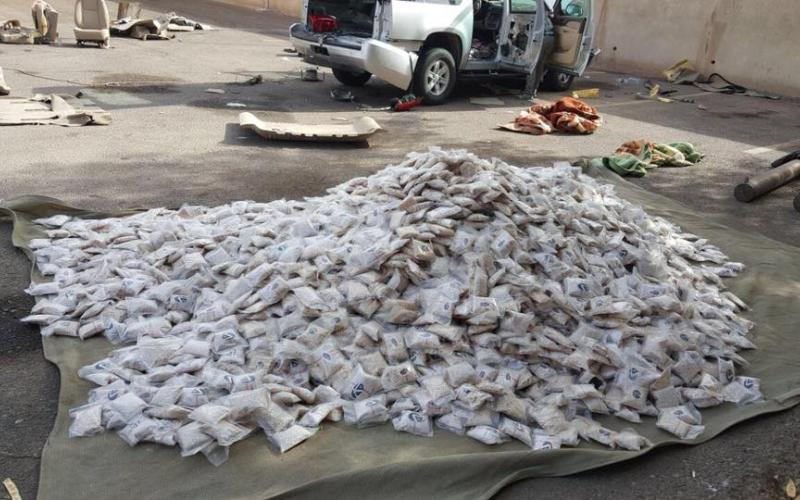 الامن يحبط تهريب 2ر6 مليون حبة مخدرة عبر "الدرة" الحدودي