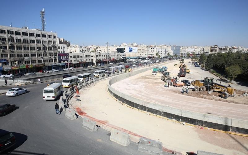 16 % نسبة إنجاز الاعمال في تقاطع المدينة الرياضية