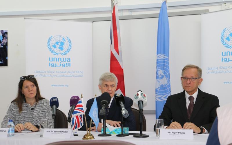 الأونروا وبريطانيا يطلقان اتفاقية بقيمة قدرها 6.4 مليون دولار