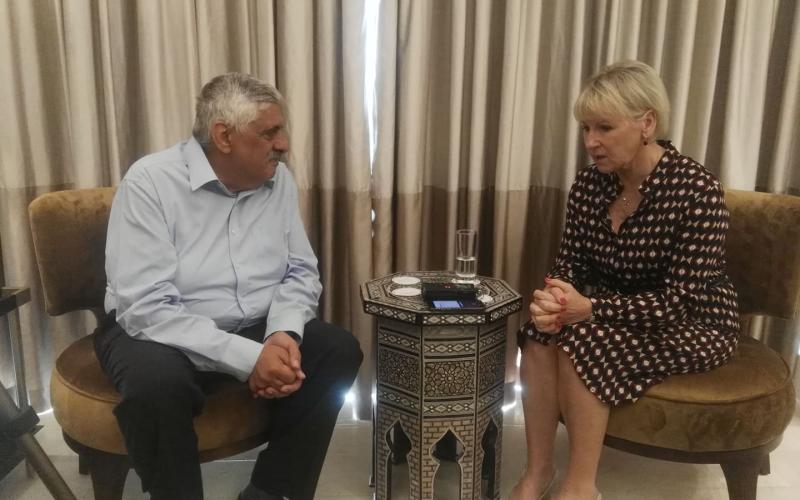 الزميل داود كتاب يحاور وزيرة خارجية السويد