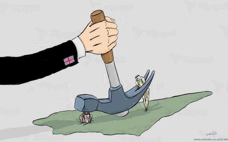 كاريكاتير وعد بلفور / رشاد