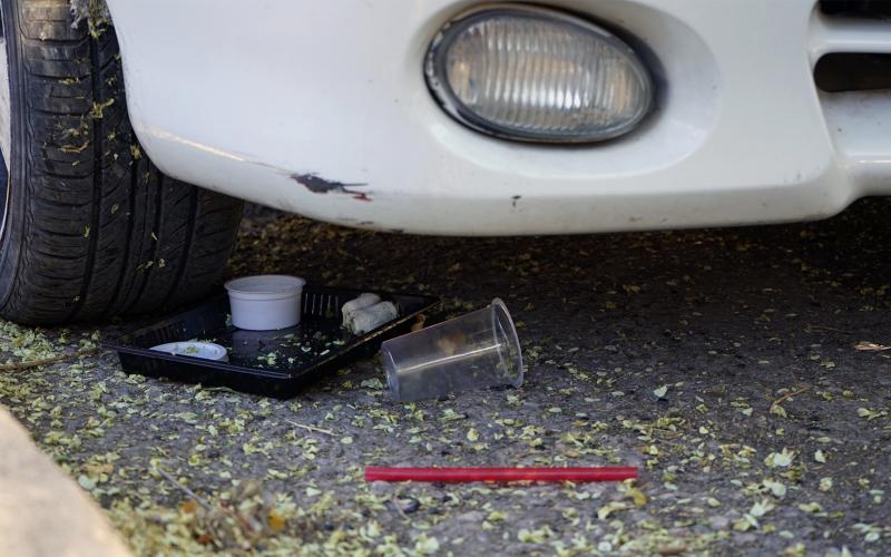 الصورة من أحد شوارع مدينة عمان